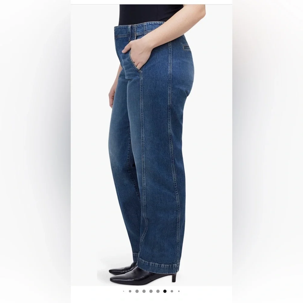 Madewell High-Waist Jeans Tapered Denim Trousers nwt 29 barrel style